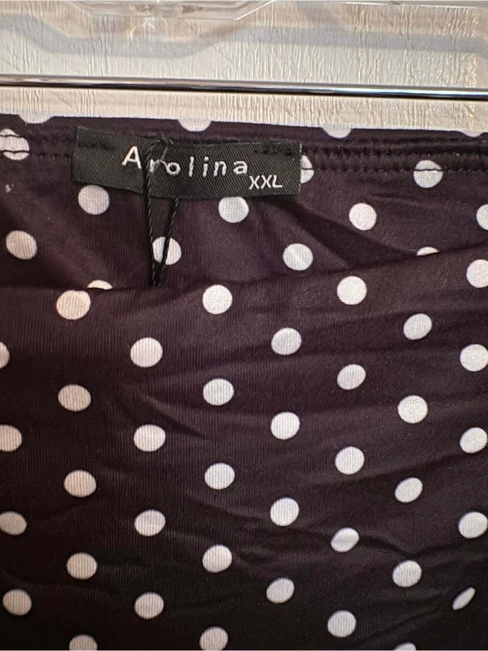 Arolina Black White Polka Dot Wide-Leg  Pants
